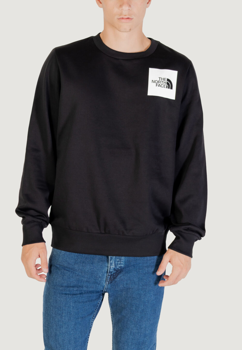Felpa senza cappuccio THE NORTH FACE M FINE CREW TNF Nero - Foto 1
