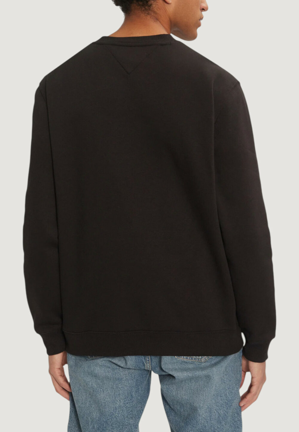 Felpa senza cappuccio Tommy Hilfiger Jeans TJM REG S FLAG CREW Nero - Foto 3