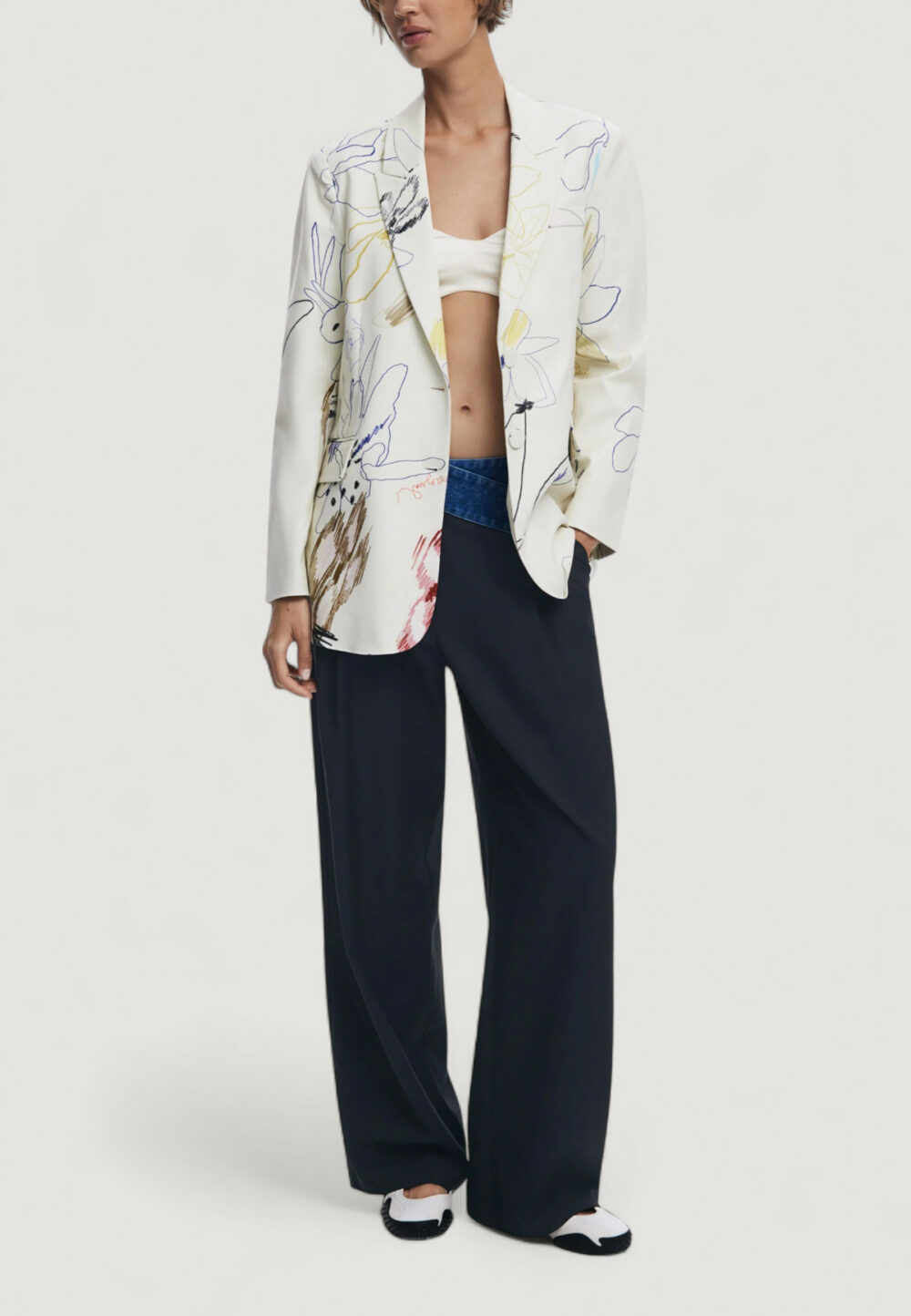Giacca Desigual BLAZER_ARTY Panna - Foto 2