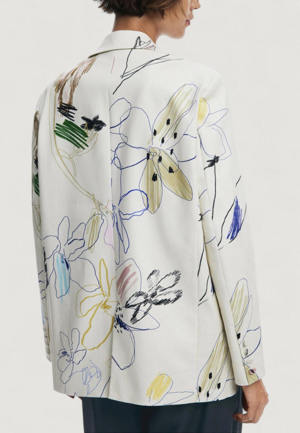 Giacca Desigual BLAZER_ARTY Panna - Foto 4