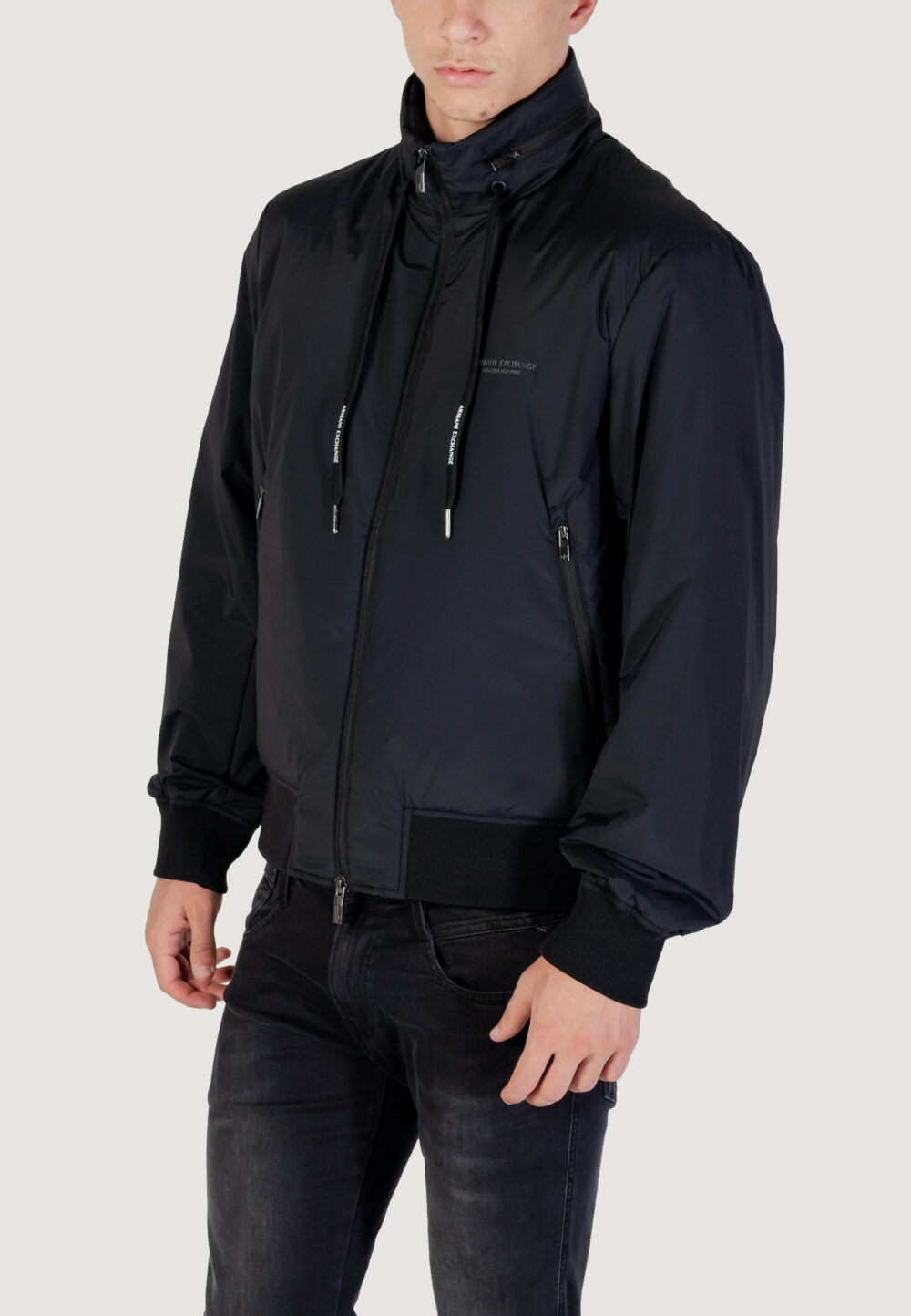 Giacchetto Armani Exchange BLOUSON JACKET Nero - Foto 3