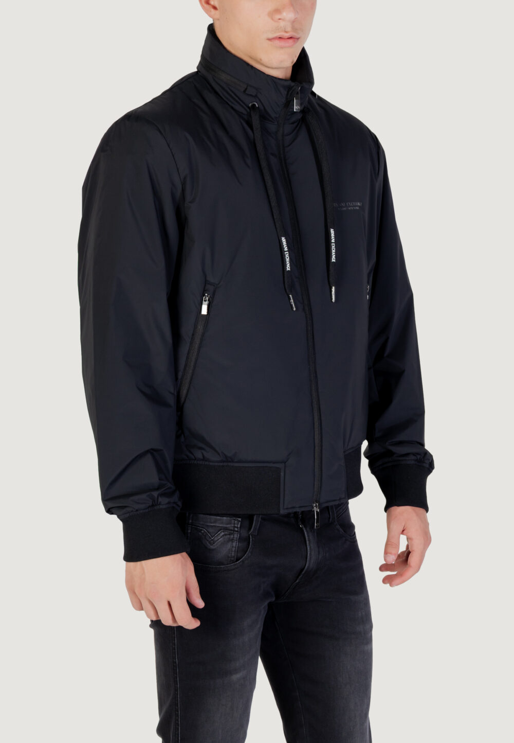 Giacchetto Armani Exchange BLOUSON JACKET Nero - Foto 4