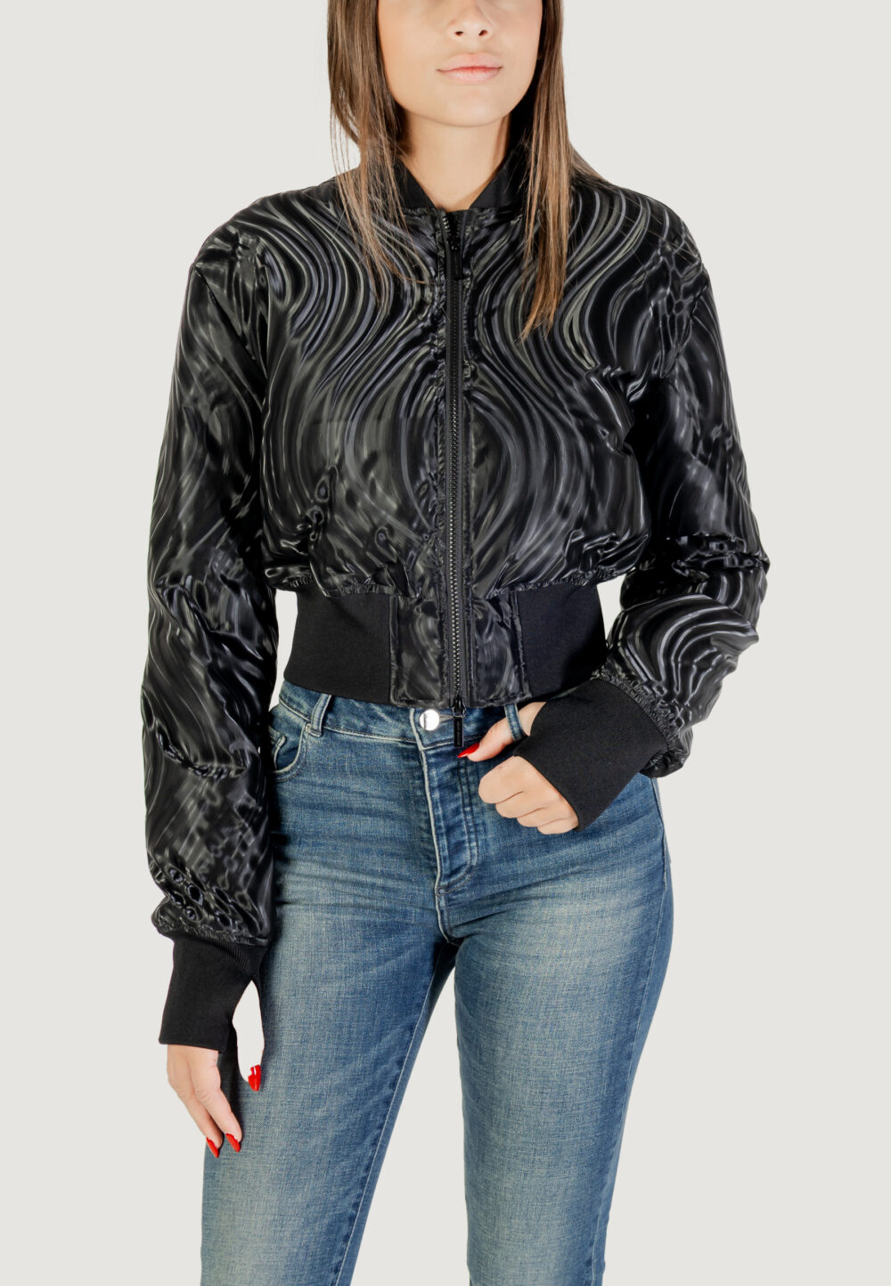 Giacchetto Armani Exchange BLOUSON JACKET Nero - Foto 1