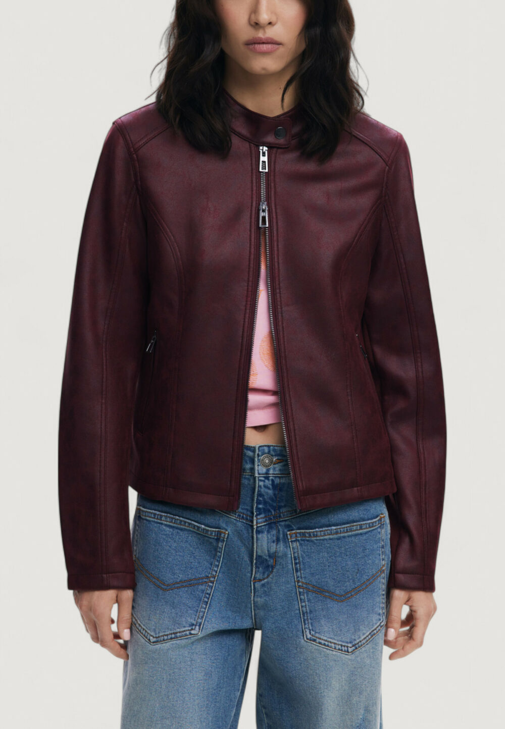Giacchetto Desigual CHAQ_BASIC Bordeaux - Foto 1