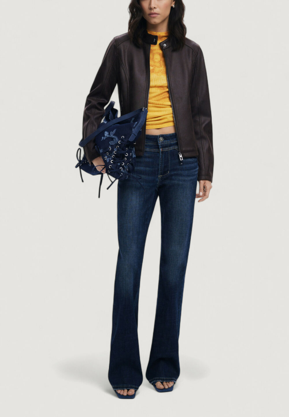 Giacchetto Desigual CHAQ_BASIC Marrone - Foto 3