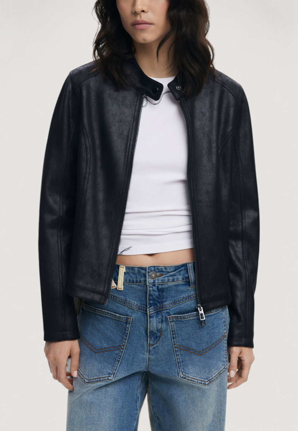 Giacchetto Desigual CHAQ_BASIC Nero - Foto 1
