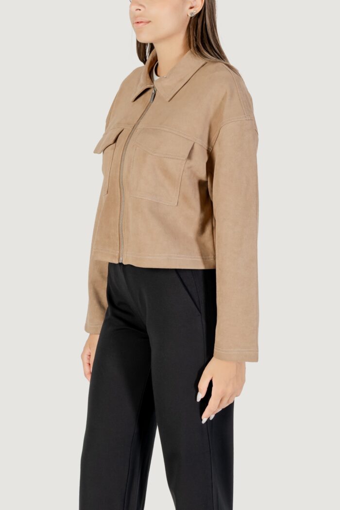 Giacchetto Only ONLSTINA LIFE FAUX SUEDE JACKET CC PNT Beige – 15351260