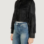 Giacchetto Only ONLDIANE LIFE FAUX SUEDE FRINGES OTW Nero - Foto 2