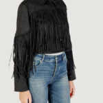 Giacchetto Only ONLDIANE LIFE FAUX SUEDE FRINGES OTW Nero - Foto 3