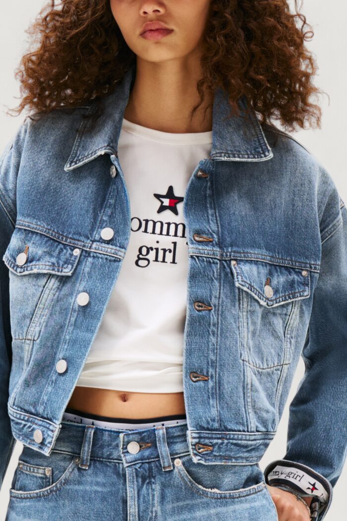 Giacchetto Tommy Hilfiger TOMMY GIRL OVSZ CRP Indigo – DW0DW21433