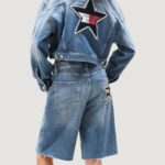 Giacchetto Tommy Hilfiger Jeans TOMMY GIRL OVSZ CRP Indigo - Foto 3