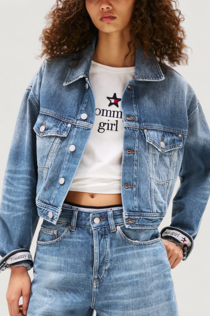 Giacchetto Tommy Hilfiger TOMMY GIRL OVSZ CRP Indigo – DW0DW21433