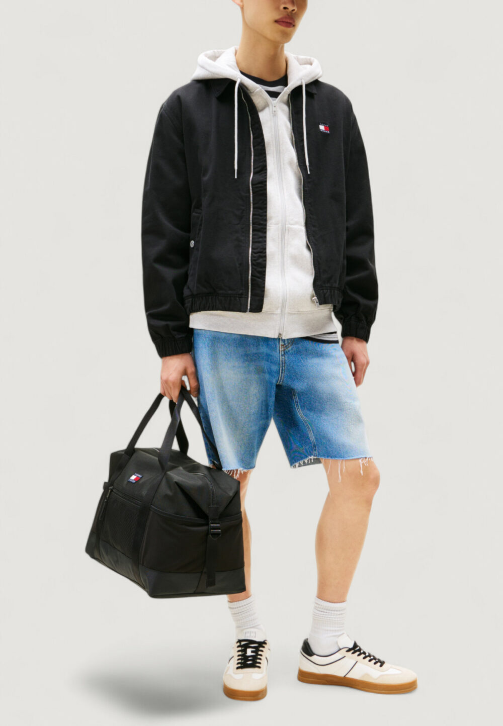 Giacchetto Tommy Hilfiger Jeans TJM ESSENTIAL FLAG J Nero - Foto 4