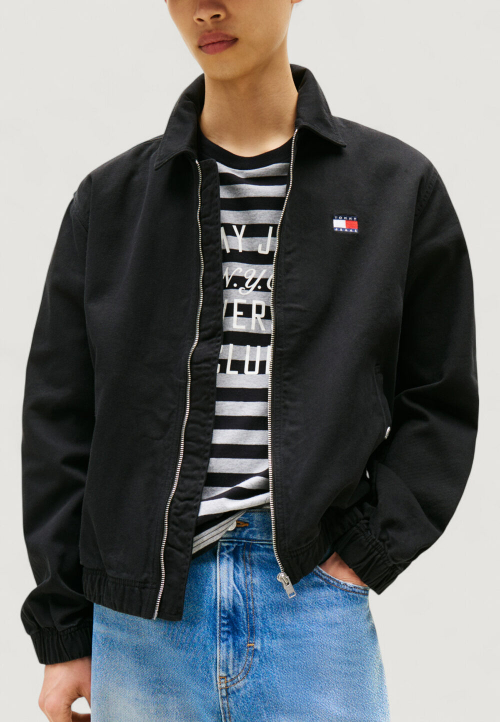 Giacchetto Tommy Hilfiger Jeans TJM ESSENTIAL FLAG J Nero - Foto 1