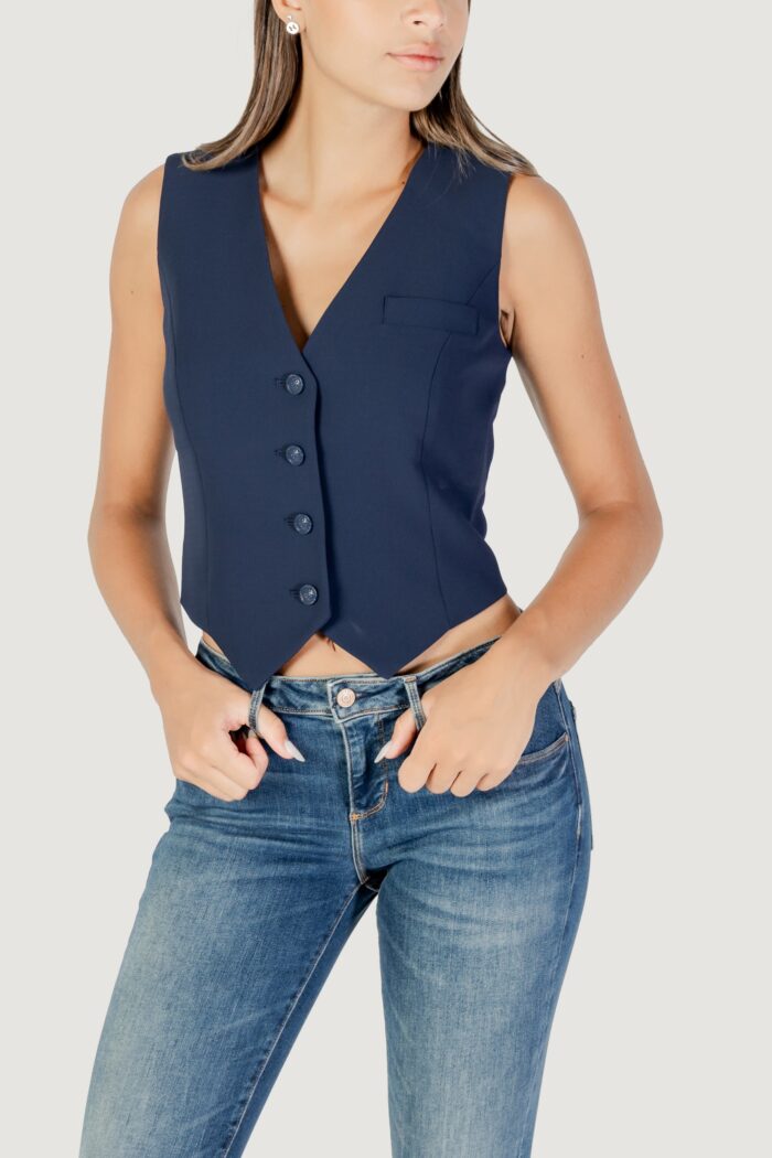 Gilet da completo Guess SL THEOLINE PERFECT VEST Blu – W5YH55 WGHC2