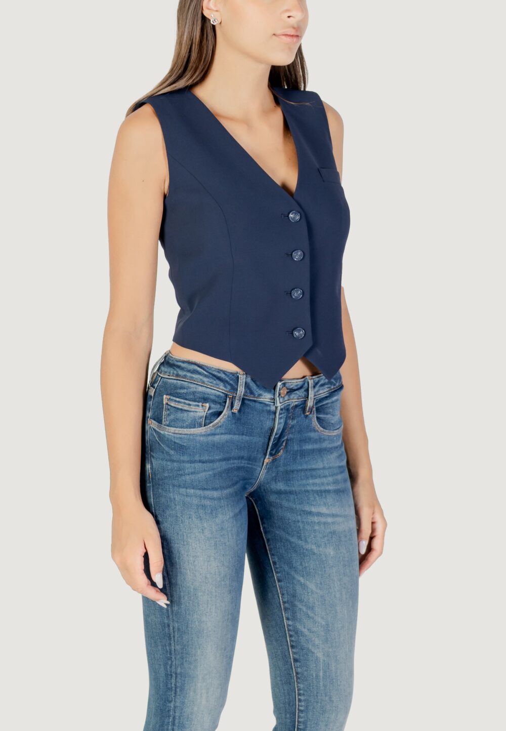 Gilet da completo Guess SL THEOLINE PERFECT VEST Blu - Foto 3