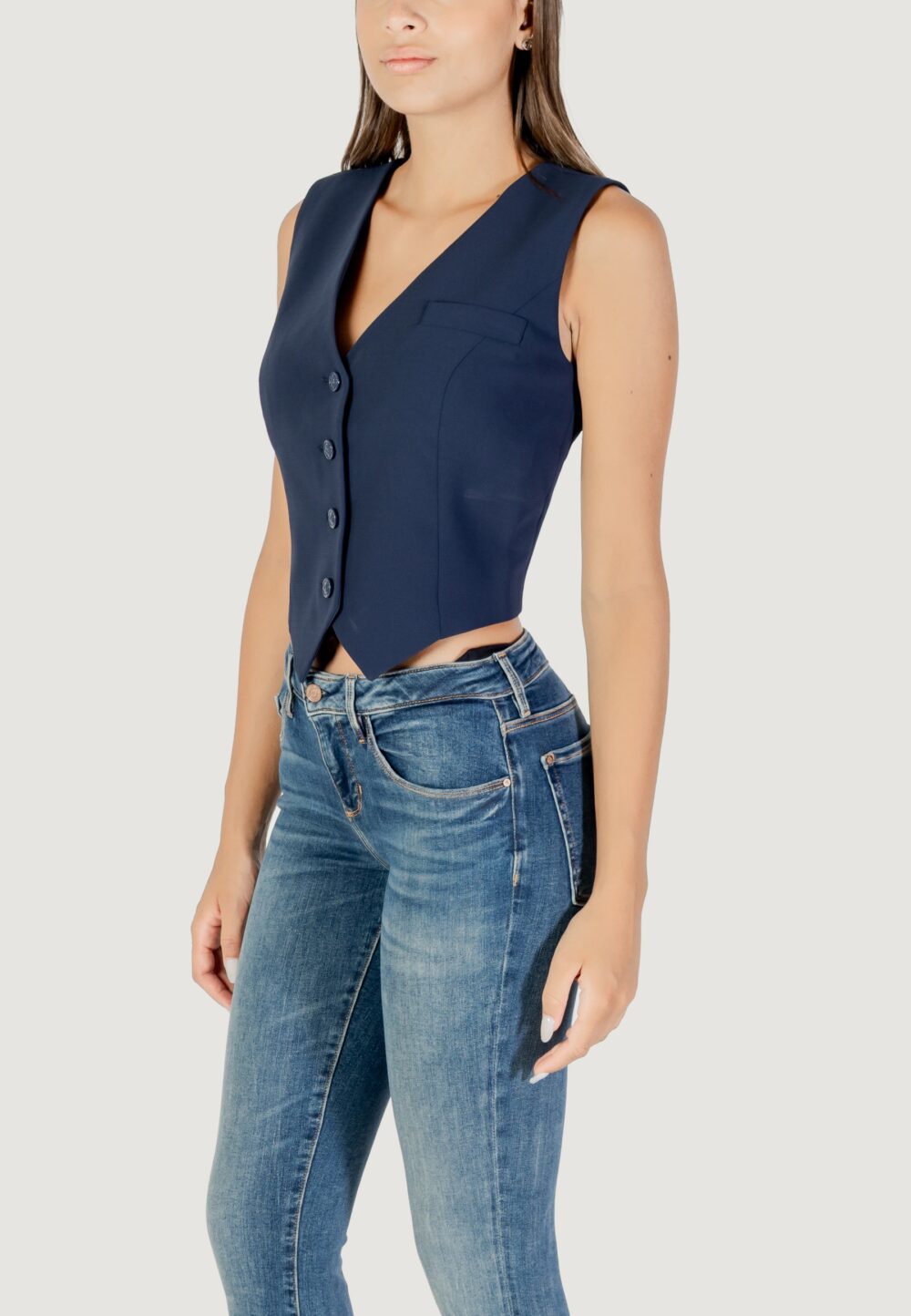 Gilet da completo Guess SL THEOLINE PERFECT VEST Blu - Foto 4