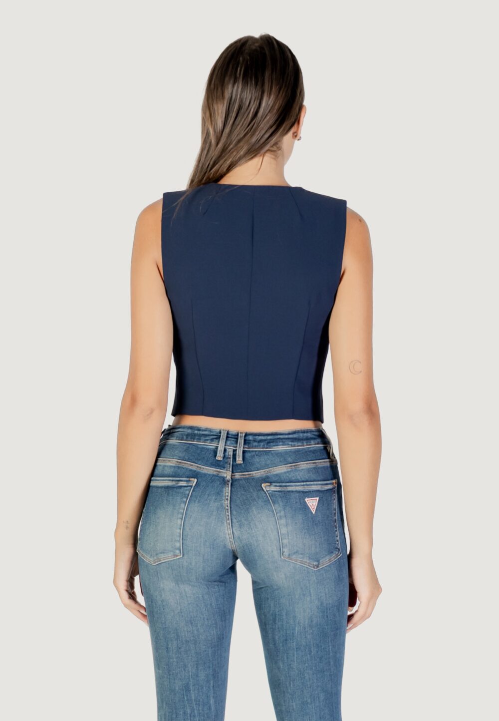 Gilet da completo Guess SL THEOLINE PERFECT VEST Blu - Foto 5