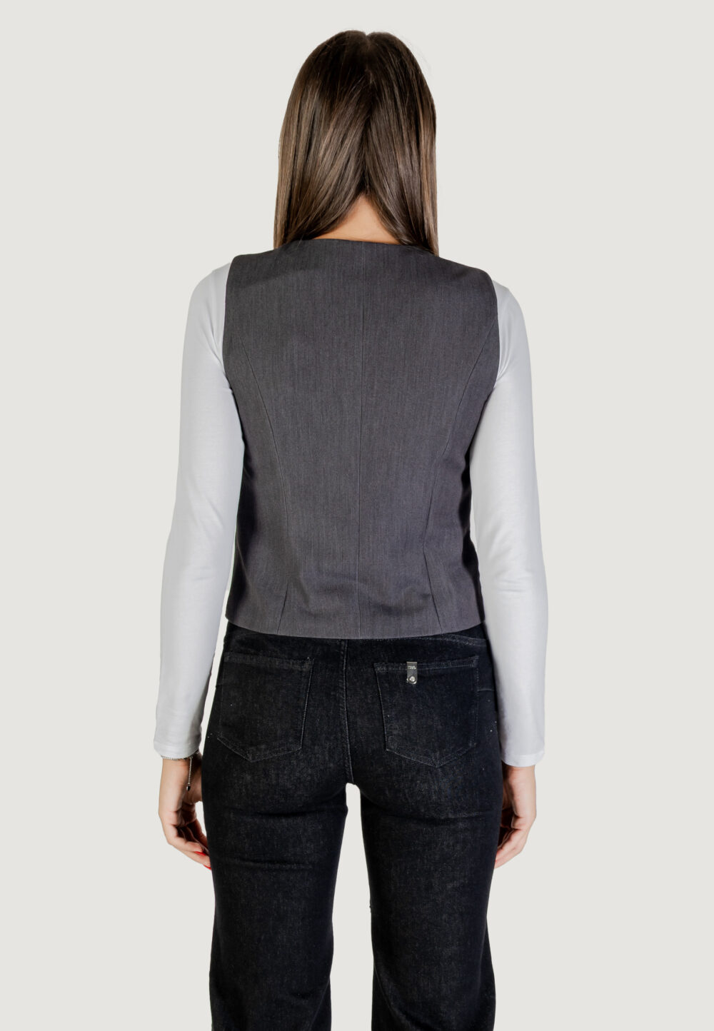 Gilet da completo Only ONLIRIS-HATTIE WAISTCOAT TLR Grigio Scuro - Foto 4
