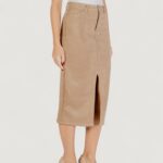 Gonna lunga Only ONLSTINA LIFE MW FAUX SUEDE SKIRT CC PNT Beige - Foto 3