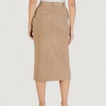 Gonna lunga Only ONLSTINA LIFE MW FAUX SUEDE SKIRT CC PNT Beige - Foto 4