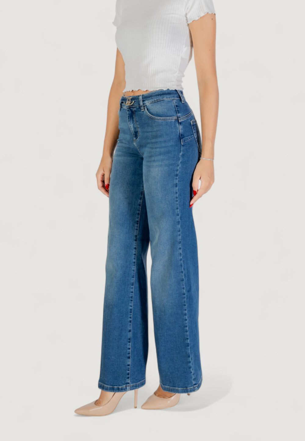Jeans bootcut Liu-Jo B.UP GOOD FLARE H.W. Denim - Foto 3