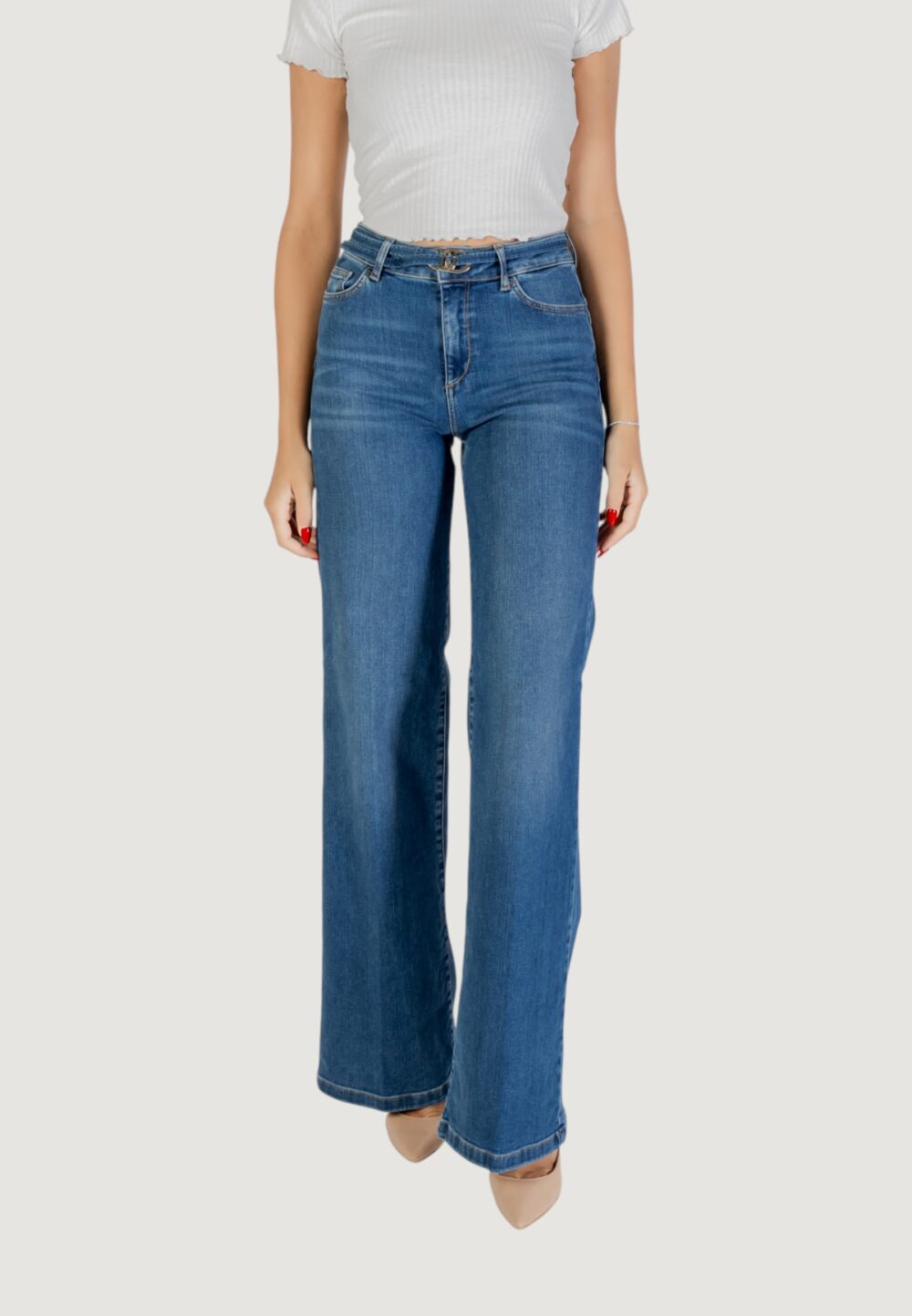 Jeans bootcut Liu-Jo B.UP GOOD FLARE H.W. Denim chiaro - Foto 1