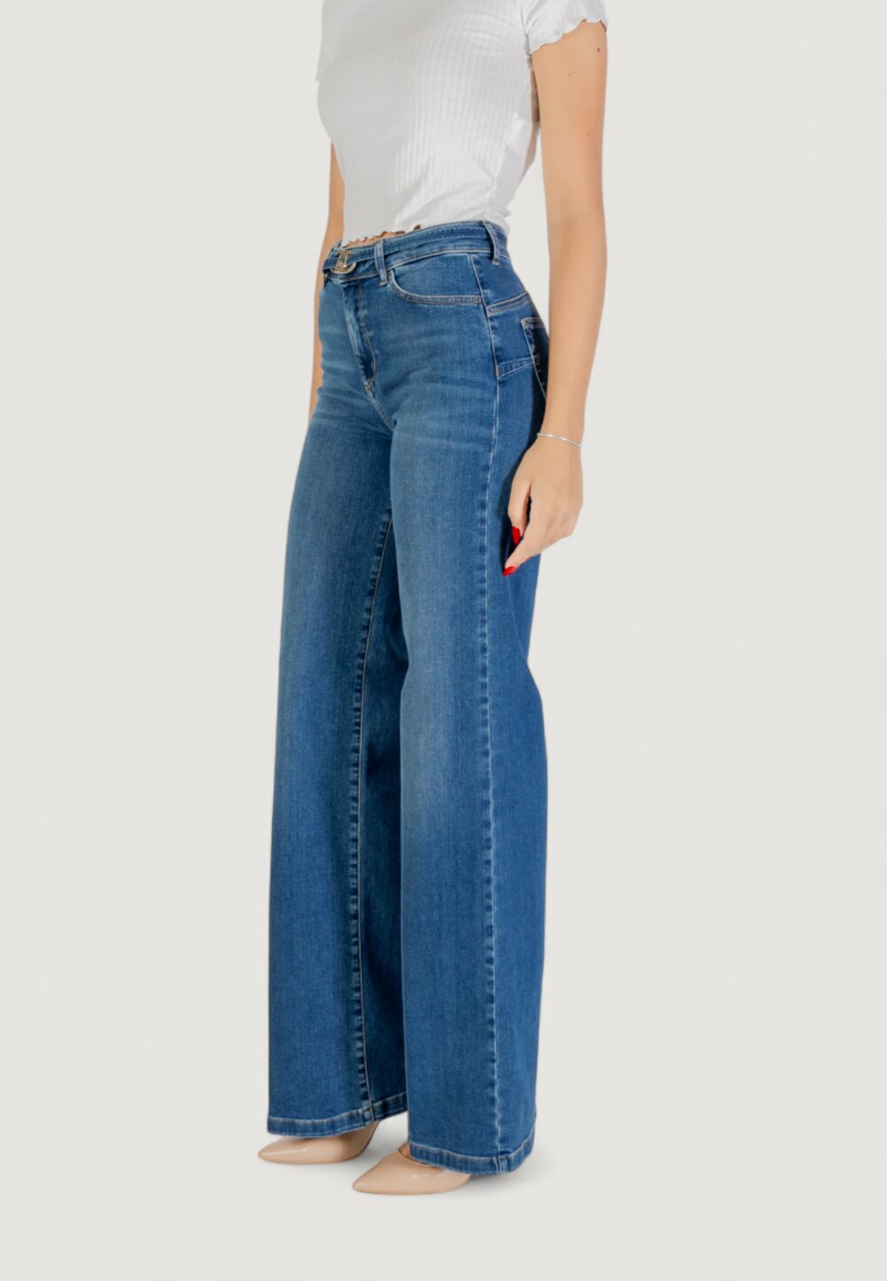 Jeans bootcut Liu-Jo B.UP GOOD FLARE H.W. Denim chiaro - Foto 3