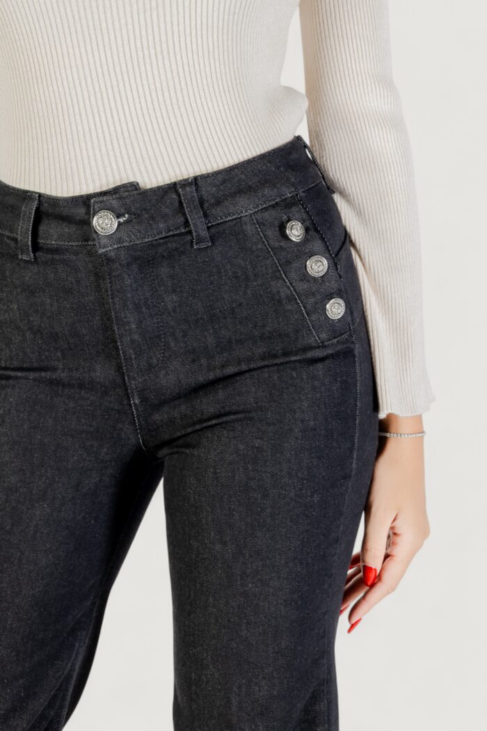 Jeans bootcut Liu-jo B.UP FLARE BUTTON H.W. Nero – UF5090 D0264