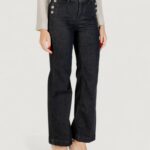 Jeans bootcut Liu-Jo B.UP FLARE BUTTON H.W. Nero - Foto 4