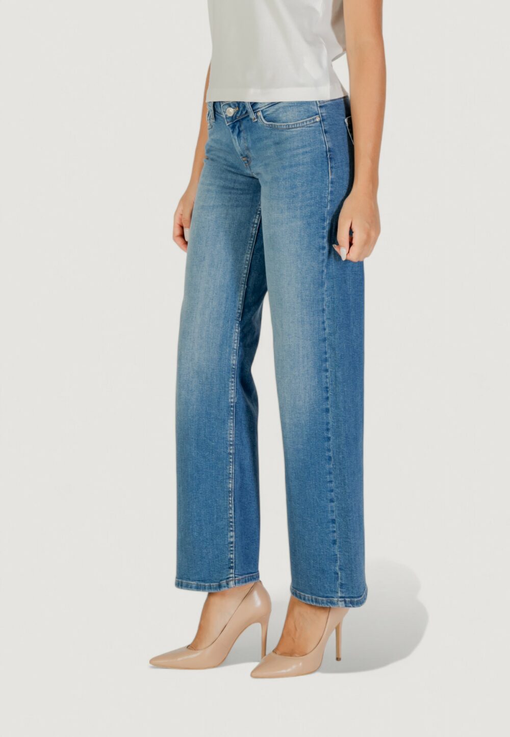 Jeans mom Only ONLJUDY-O LW WIDE LEG DNM TAI712 NOOS Blue Denim - Foto 3