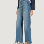 Jeans mom Only ONLJUICY HW WIDE DES MB DNM JEANS DOT Blue Denim - Foto 2