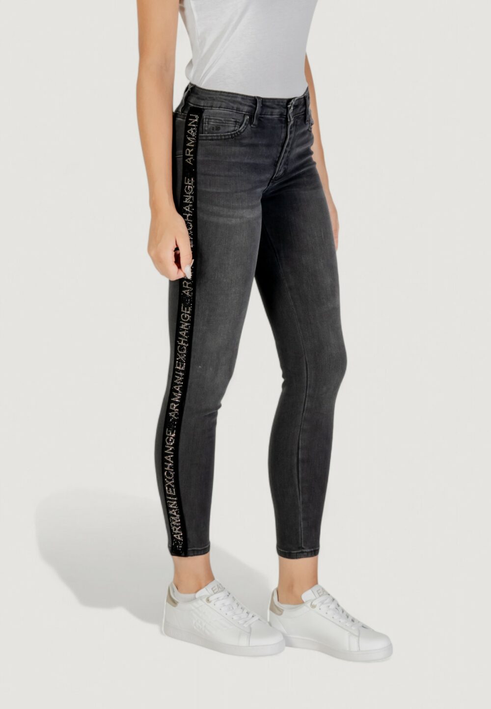 Jeans skinny Armani Exchange 5 POCKETS PANT Nero - Foto 3