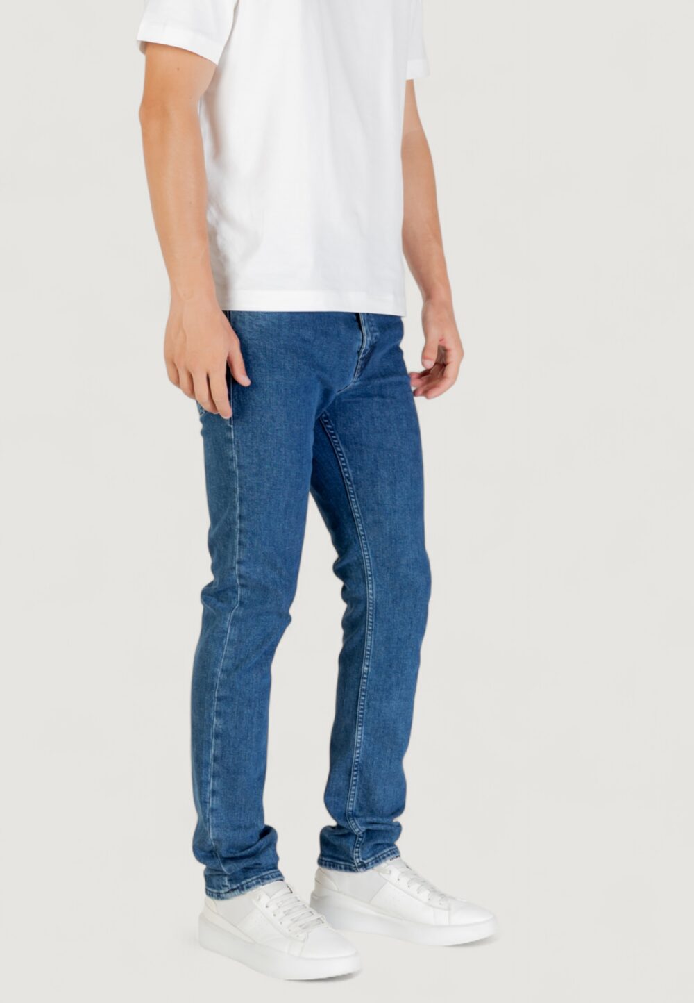 Jeans slim Boss DELAWARE BO 10251068 05 Denim scuro - Foto 3
