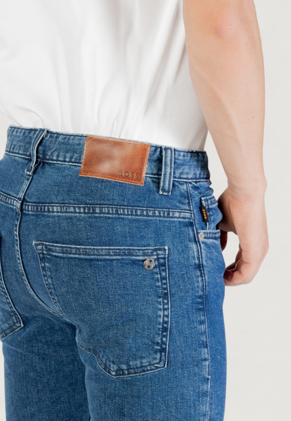 Jeans slim Boss DELAWARE BO 10251068 05 Denim scuro - Foto 5