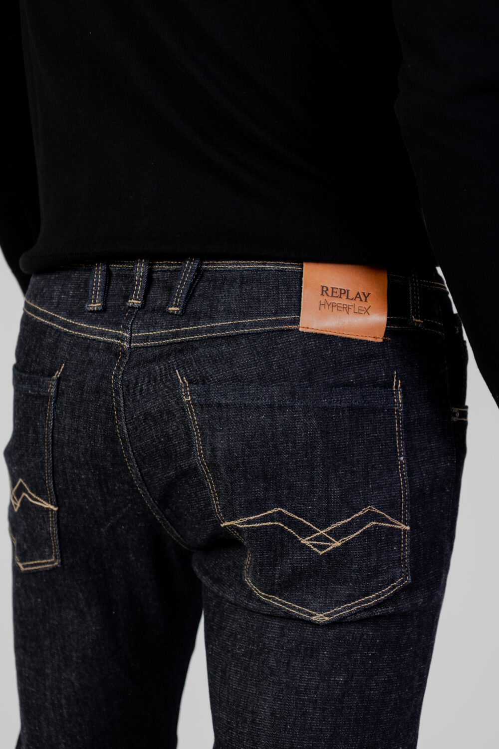 Jeans slim Replay ANBASS Blue Denim Scuro - Foto 5