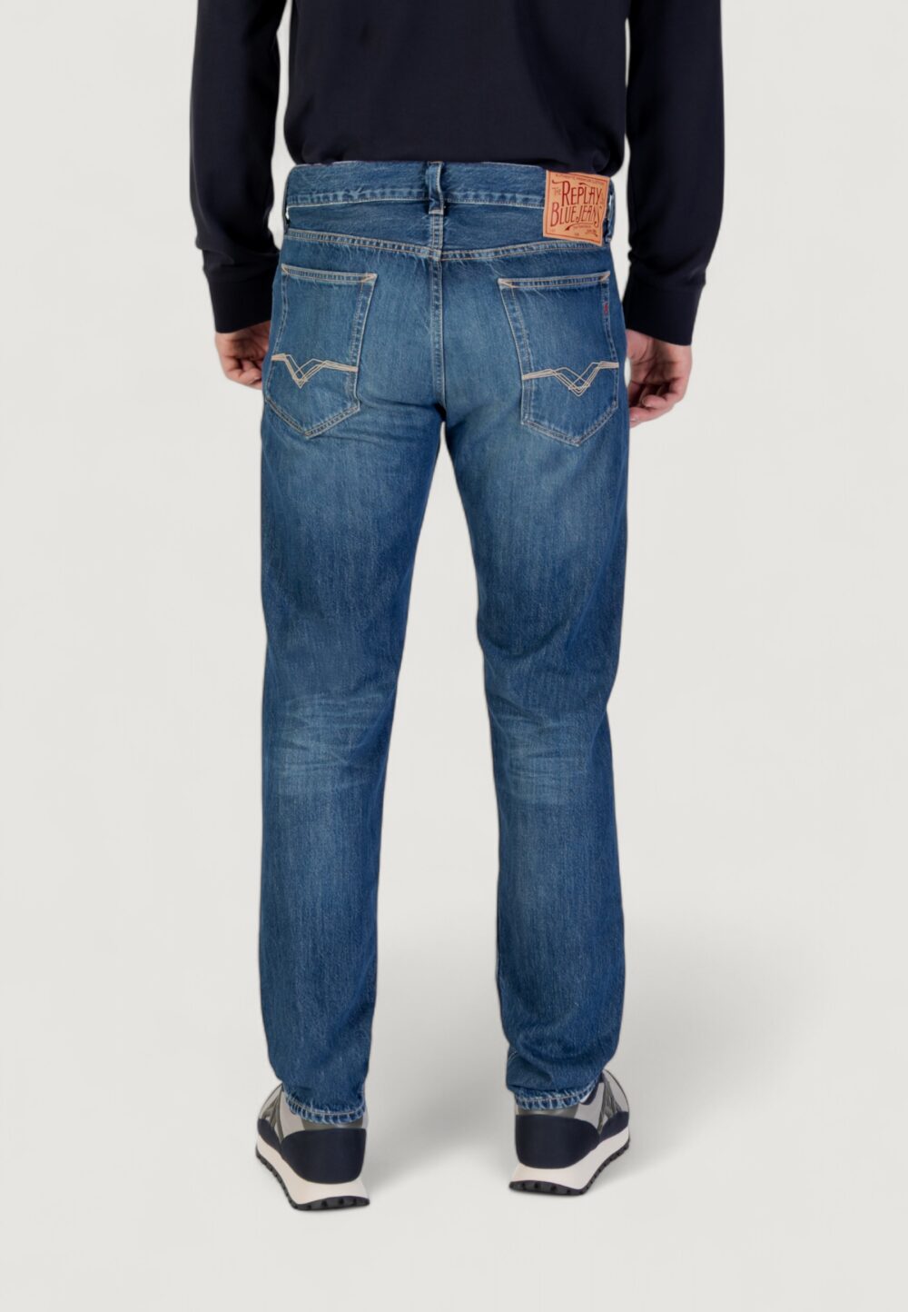 Jeans slim Replay  Denim scuro - Foto 4