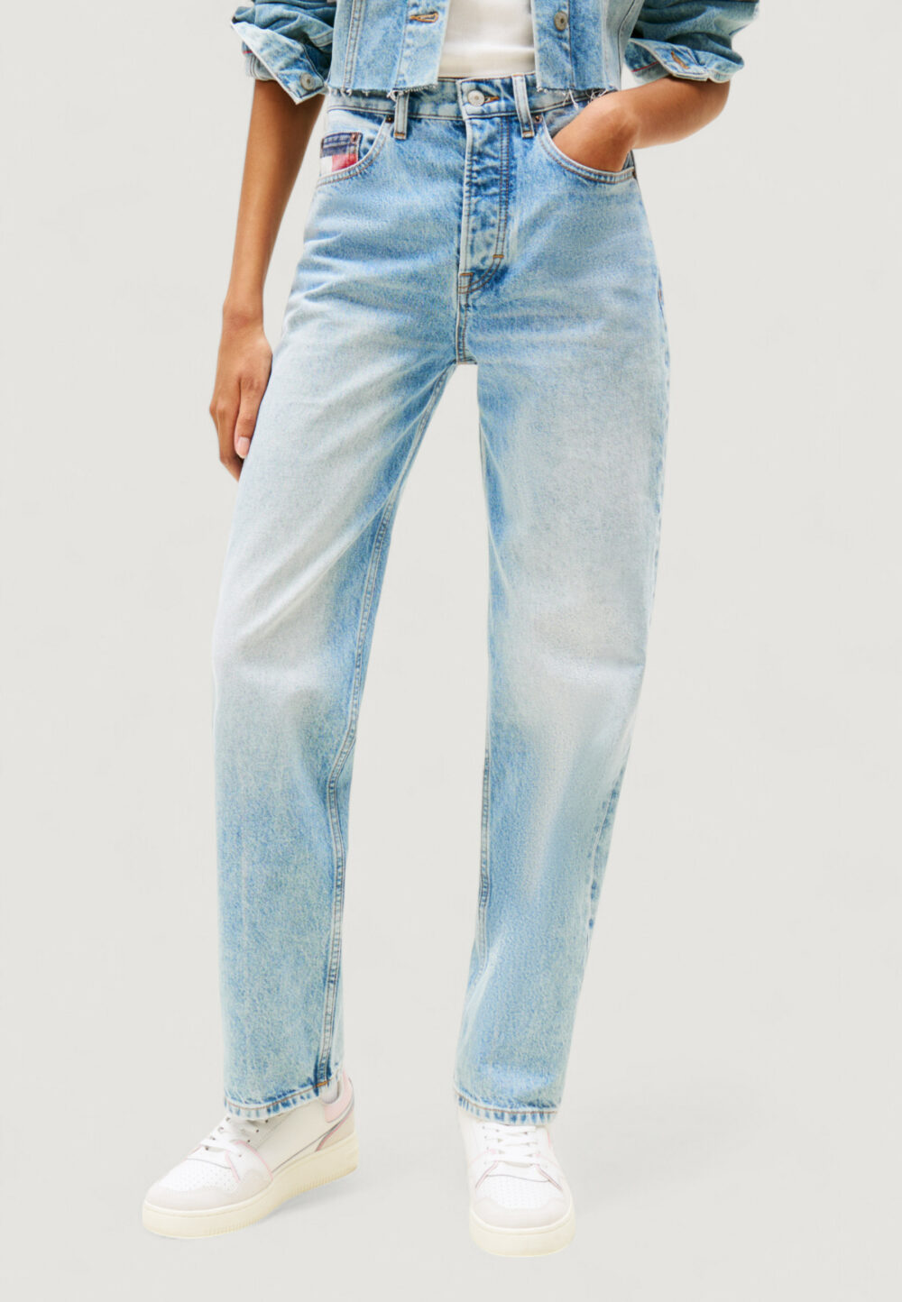 Jeans slim Tommy Hilfiger Jeans LAYLA HR SLIM STR CB Blue Denim Chiaro - Foto 1