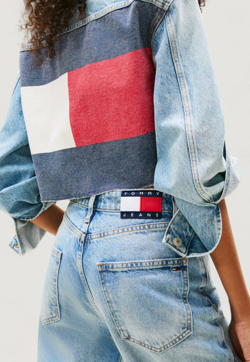 Jeans slim Tommy Hilfiger Jeans LAYLA HR SLIM STR CB Blue Denim Chiaro - Foto 2