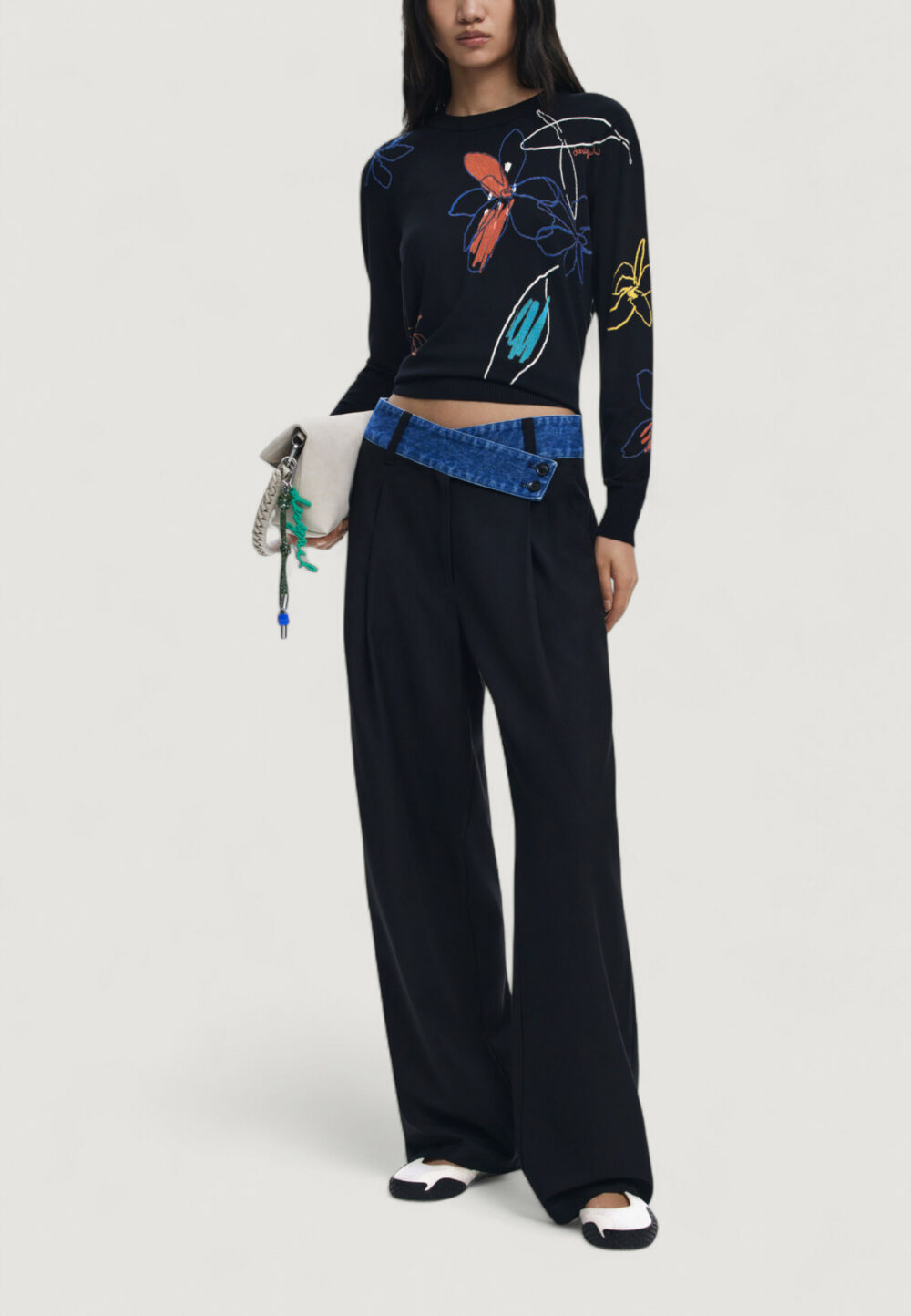 Maglia Desigual JERS_ARTY Nero - Foto 3