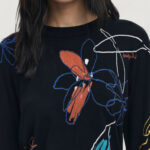 Maglia Desigual JERS_ARTY Nero - Foto 2