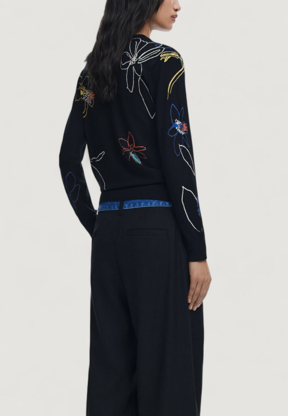 Maglia Desigual JERS_ARTY Nero - Foto 4