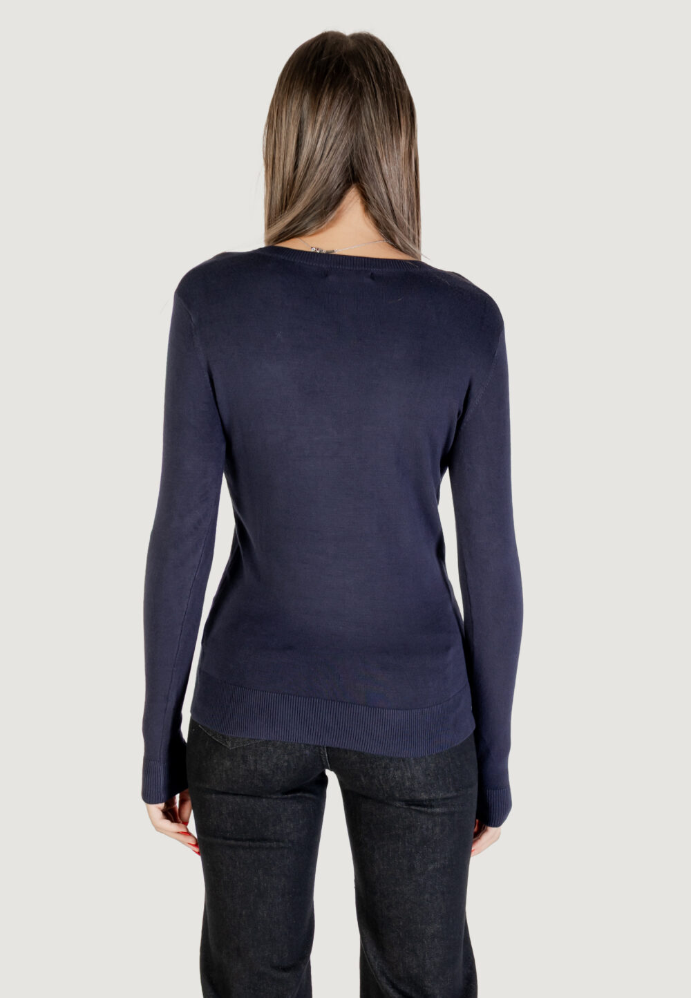 Maglia Guess LS VN KENZIE LOGO SWTR Blu - Foto 5