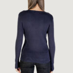 Maglia Guess LS VN KENZIE LOGO SWTR Blu - Foto 5