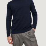Maglia Jack Jones JJEBASIC KNIT V-NECK NOOS Blue scuro - Foto 2
