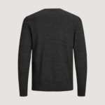 Maglia Jack Jones JJEBASIC KNIT V-NECK NOOS Grigio Scuro - Foto 3