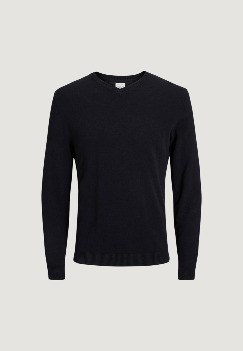 Maglia Jack Jones JJEBASIC KNIT V-NECK NOOS Nero - Foto 1