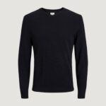 Maglia Jack Jones JJEBASIC KNIT V-NECK NOOS Nero - Foto 1