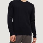 Maglia Jack Jones JJEBASIC KNIT V-NECK NOOS Nero - Foto 2