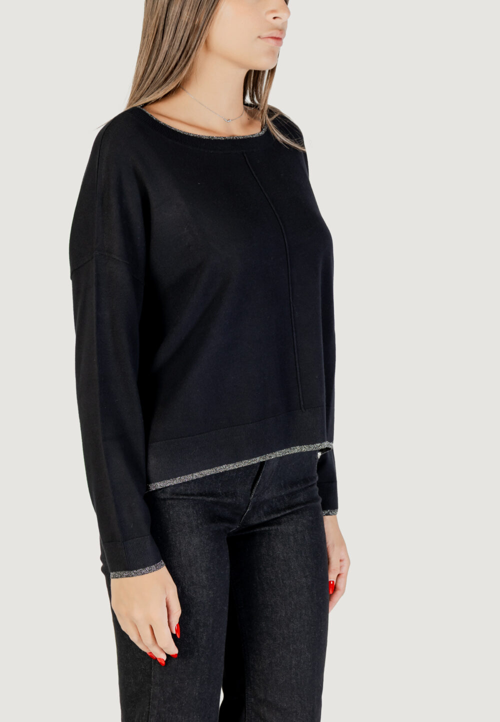 Maglia Liu-Jo ECS MAGLIA CHIUSA Nero - Foto 2